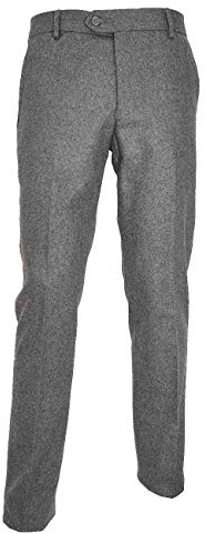 Mac Lain Pantalone Classico Uomo Lana Flanella Made In Italy Tasca America 46 a 62art2296 taglia 50 colore grigio medio
