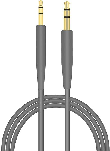 baolongking 2.5mm to 3.5mm cable, Bose Headphone Cable, Stereo Jack Cable, Replacement Headphone Audio Wire Compatible with Bose QC 35 / QC35 II / QC25 / OE2, JBL E45BT E55BT E65BTNC (gray)