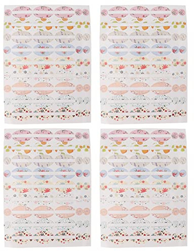 4 Blatt ätherisches Öl Flaschenetiketten Tragbare Parfümflasche Bunte Etiketten Aufkleber Zubehör Set Exquisite Kleine Bequeme Home DIY Kosmetikladen Flaschen Büro