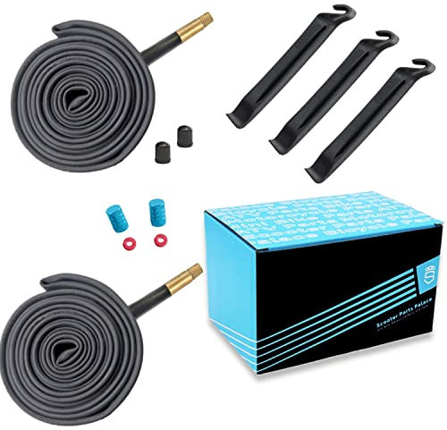 700x38c Bike Tube 700x38c Inner Tube 28 x1-3/8 1-5/8Road Bike Tube 700x35c 700x36c 700x37c 700x39c 700x40c 700x41c 700x42c 700x43c Bike Tubes 2Pack 48mm (Schrader, 1.89, Inches)