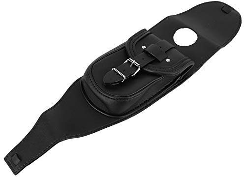 Motorrad Tankrucksack PU Leder Sattel Motorrad Tasche Motorrad Tankdeckeltasche Schwarz Tankschutzhaube