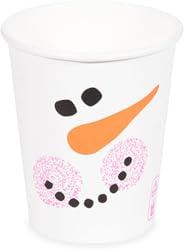 SWS 1000 Pappbecher Glühweinbecher Kaffeebecher Teebecher Ø80mm Schneemann 200ml
