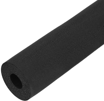 sourcing map Schaumstoffschlauch für Griffstütze, Rohrisolierung, Außenrohrlagerung, 16 mm Innendurchmesser, 46 mm Außendurchmesser, 1 m, Schwarz