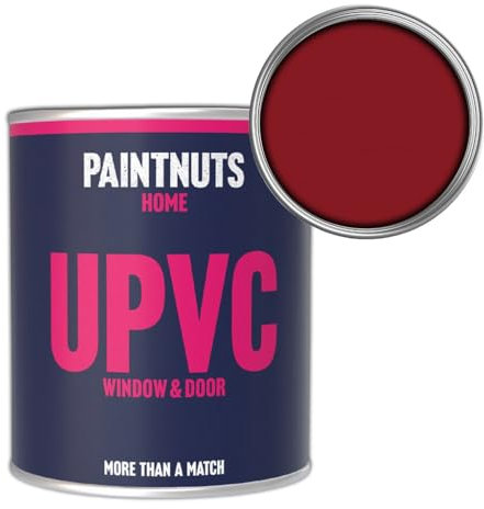 Paintnuts UPVC Window & Door Paint - RAL-3003 - RUBY RED Satin 250ml Tin