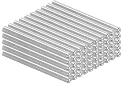 PATIKIL 50 Stück 304 Edelstahl Dübelstifte 2,5mm Durchmesser 30mm Länge Rundkopf Sicherungsbolzen Regalstifte für Kleiderschrank Kommode Schrank Bücherregal Industrie Haushalt Möbel Regale