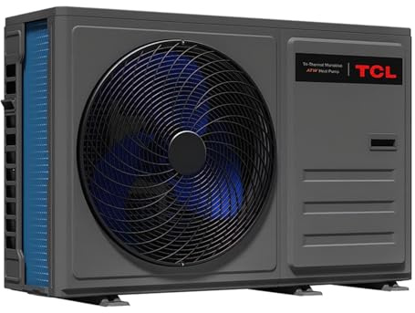 TCL Pompe à chaleur 8 kW pour chauffage domestique – BFA possible – Eau chaude – Refroidissement – Chauffage