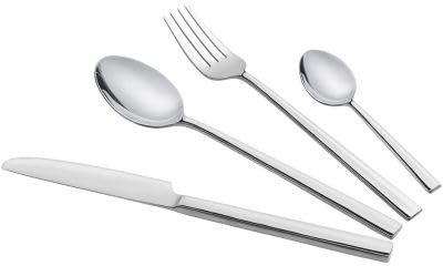 AVILIA Set Posate Inox 24 Pezzi Argento – Posate per 6 Persone in Acciaio Inox 925, Elegante Design Moderno, Lavabili in Lavastoviglie, Set Completo per Cena