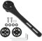 Gasea Out Front Computer Mount, Multifunctional Carbon Fiber Bike Mount Integrated Handlebars Holder for Action Cameras, Bike Head Light