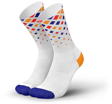 INCYLENCE Diagonals - Chaussettes de sport renforcées longues pour la course - respirantes avec protections anti-ampoules - à compression - tailles 35-46, 39-42