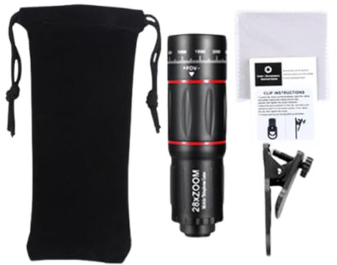 Téléobjectif zoom 28X pour téléphone | Fixation grand angle pour appareil photo smartphone, kit d'objectifs mobiles à grossissement élevé pour photographie, vie , sport, concert, voyage