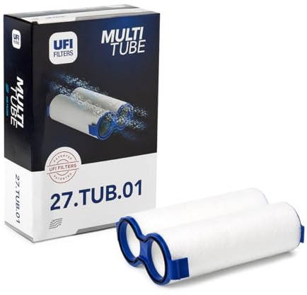 UFI Filters, Multitube Air Filter 27.TUB.01, Structure à Double Tube pour une Plus Grande Efficacité et Performance, Convient aux Modèles de Voitures Fiat 500 et Fiat 500C
