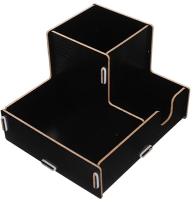 DECOMELODY Caja De Portavasos De Madera para Guardar Vasos Organizador De Vasos para Bar Tienda De Té Leche Uso Comercial