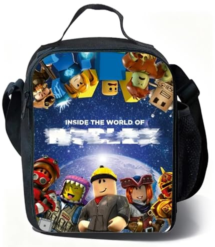 NTGFU Lunch Bag Kids, Reusable Insulated Cooler Boys Lunch Box, Large Capacity Waterproof Packed Lunch Bag for School Office Picnic Travel Beach
