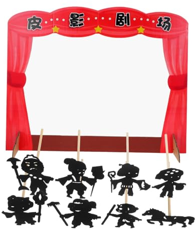 LRXIYODE DIY Shadow Puppet Kit for Storytelling Puppets and Theater Stage Creative Family Game for Interactive Play Enhances Motor Skills and Imagination Arts and Crafts Activity for Boys