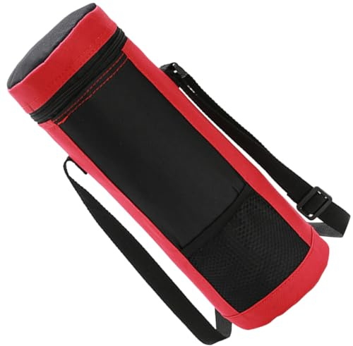 SUPVOX Insulated Wine Bottle Carrier Bag Red 2l Capacity Portable Wine Cooler Bag for Outdoor Picnic Camping Reusable