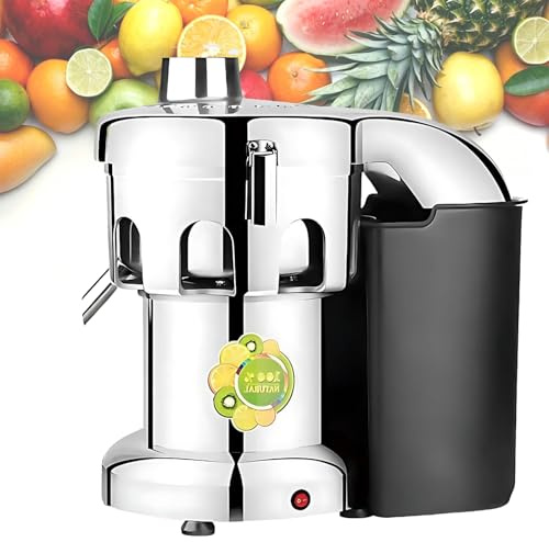 Estrattore Di Succo Commerciale 180-550W Spremiagrumi Elettrico Con Ampia Bocca Di Inserimento Centrifuga Professionale In Acciaio Inox Con Filtro Per Juice Bar Ristoranti B3000-370W