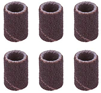 Dremel 438 Bande di levigatura in confezione multipla, 6 bande di levigatura (6,4 mm - grana 120) per levigare, modellare e levigare legno e plastica