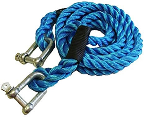 HP-Autozubehör 10295 Abschleppseil 4000kg Schäkel/Schäkel