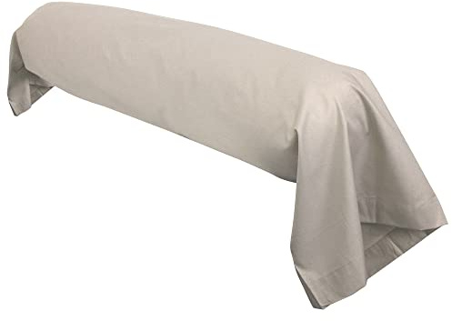 Linnea Taie de traversin uni 140x43 cm 100% Coton Alto Chamois