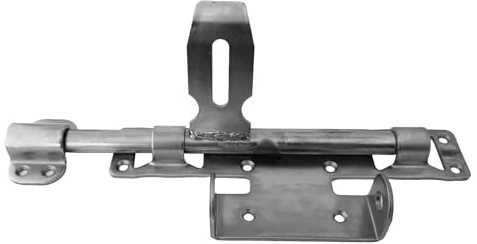 SOTOOLS Torriegel, 260 x 122 mm, für Garten- und schwere Tore | Torriegel zur Verriegelung von Garten- und schweren Toren.
