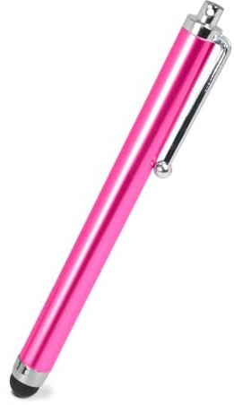 OcioDual Stylet Tactile pour écrans Tactiles, Rose, Touch Pen Compatible Smartphones, Tablettes, Moniteurs, Pointeur Capacitif Universel en Métal, Pointe en Caoutchouc, Anti Rayures