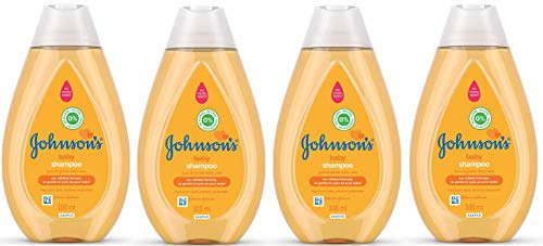 Johnson's Baby - Shampoo oro delicato per bambini - Non morisce gli occhi - Cura ipoallergenica pura e delicata per il bambino - Senza solfati - Flacone da 300 ml - Confezione da 4