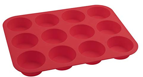 Dr. Oetker Silikon-Muffinform Flexxibel Love 12er Set, Backform für Muffins, Cupcakes, Eis, hitzebeständig, mikrowellen- und spülmaschinengeeignet