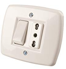 Poly Pool PP0142X Deviatore 10A + presa biv 10/16A incasso sc. tonda