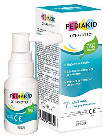 PEDIAKID - Oti-Protect - Spray Auriculaire - Hygiène de l'Oreille Dès 3 Mois - Aide à Éliminer l'Excès de Cérumen - Prévient la Formation de Bouchons - Dispositif Médical - Flacon Spray 30 ml