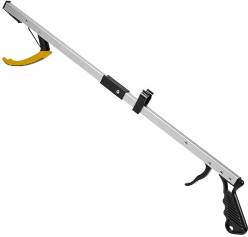 Outil de ramassage MEDca Reacher Grabber – Dispositif de préhension à bras à griffes larges avec pointe magnétique | Léger et durable | Extension intérieure et extérieure pour aide à la mobilité