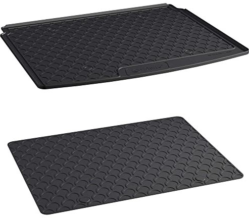 AROBA GL1805DB Set Design Kofferraumwanne & Zusatzmatte Doggy Mat kompatibel mit Seat Ateca ab BJ. 05.2016> für variablen Ladeboden Oben passgenau