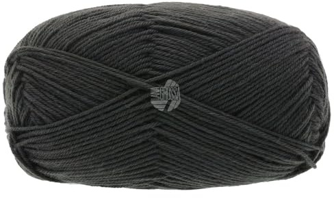 LANA GROSSA Meilenweit 50g Cashmere | Sockenklassiker, waschmaschinenfest | Handstrickgarn aus 70% Schurwolle (superwash), 25% Polyamid & 5% Kaschmir | 50g Wolle zum Stricken & Häkeln | 210m Garn FB55