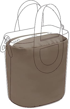 DGAZ Handtasche Einlage, Satin Tasche Shaper Einsatz für InTheLoop 18/23, Seidig Weiches Taschen Kissen, Formstabiler Taschenfüller (Etoupe Grey, In The Loop 18)