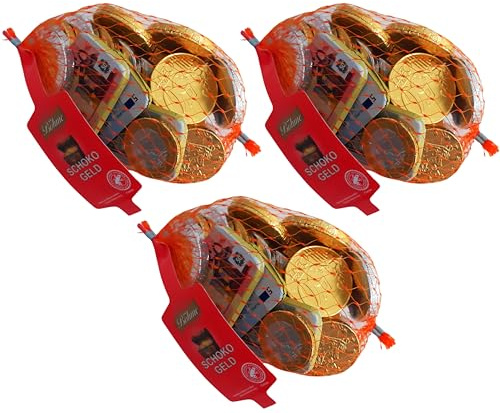 Böhme 3 x 150g Schokoladengeld Aus Milchschokolade Goldtaler Münzen Und Scheine