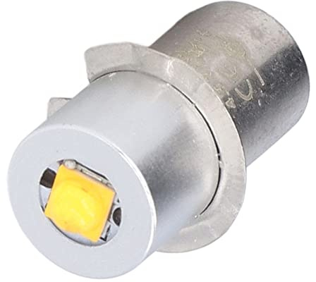 WOOXGEHM Bombilla de Linterna LED, Superenfoque de Larga Distancia, Kit de Conversión LED de 3W 4,5 V, Base P13.5S, para Bombilla de Luz Cálida de Repuesto, Piezas de Repuesto de Bombilla