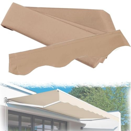 NILZA 250 X 200cm Markisenbespannung Sonnenschutz Markisenstoff Markise Ersatz Canvas UV-beständig Sonnenmarkise Stoff Wasserdicht Markisenstoff Anpassbar(Size:3.5x2.5m/11.5x8.2ft)
