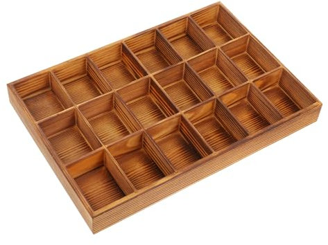 Parliky Holz-aufbewahrungsbox Mit Fächern Für Socken Und Unterwäsche Organizer Für Kleidung Büromaterial Und Kleinigkeiten Platzsparendes Design Für Kleiderschrank