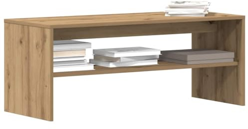 Homgoday Möbler Ek TV-ställ Hantverk 100x40x40 cm Spånskiva, Skåpmöbler TV-dörr Bänkskåp för TV-bord Industriellt Vardagsrum TV-ställ