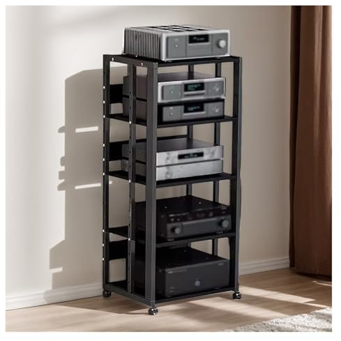 audio hifi rack regal Stereo-Receiver-Audio-Rack-Ständer, AV-Medien-CD-Plattenspieler, Spielkonsole, Komponentenschrank, Verstärker, Plattenspieler, DVD-Geräte, Möbelregal For Das Wohn- Und Musikzimme
