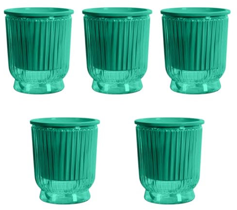 TAIZhiChen 5X Pots de Plante à Arrosage Auto, Green 10.8x12cm