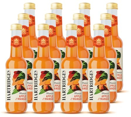 Hartridges | Apple & Mango Juice Drink Vegan | 12 x 275ml | Apple & Mango Juice blends crisp apple juice with the sweet, tropical flavour of ripe mango to create a smooth and.