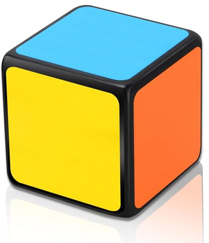 Cheynn Cubo magico 1 x 1, Mini Speed Cube divertente Magic Cube da collezione, colori vivaci, puzzle 3D Speedcube per adulti e bambini