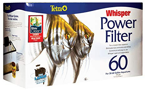 Tetra Whisper Power Filter 60 Gallons, Quiet 3-Stage Aquarium Filtration