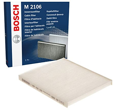 Bosch M2106 Standard Cabin Filter, Replacement Filter - Filters Pollen and Dust for Cleaner Air Inside the Vehicle