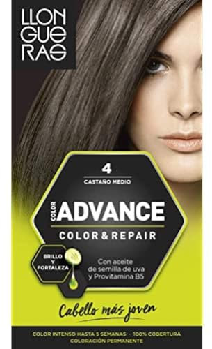 LLONGUERAS LLONGUERAS COLOR ADVANCE hair colour #4-medium brown