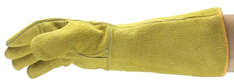 Ansell ActivArmr 43-216 Gants de Travail Professionnels Résistance à la Chaleur et Protection Anti-Coupure Élevées, Gants de Manutention, Bricolage, Chantier, Jaune, Taille XL (6 Paires)