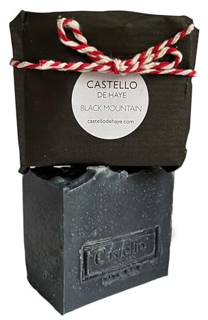 Castello de Haye, Activated Charcoal Soap Bar - Pine Essential Oil Detox - 200g