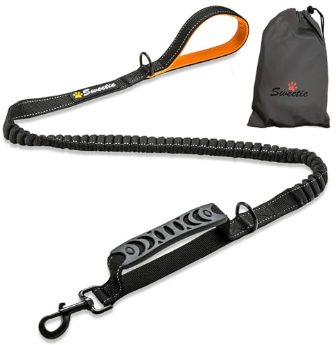 Sweetie Bungee Hundeleine Shock Absorber, L, schwarz, 192 g
