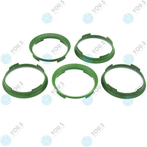 YOU.S ZENTRIERRING Grün für ALUFELGEN 70,4 x 67,1 mm (5 Stück) - A704671