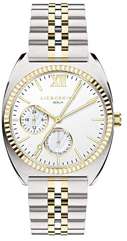 Liebeskind Berlin Damen Multifunktionsuhr – Quarzuhr 33 mm – Rundes Gehäuse – Edelstahlarmband – Modernes Design – 10 ATM wasserdicht